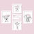 Kit Quadros Menina Safari floral