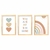 Kit Quadros Menina Boho Arco-ìris
