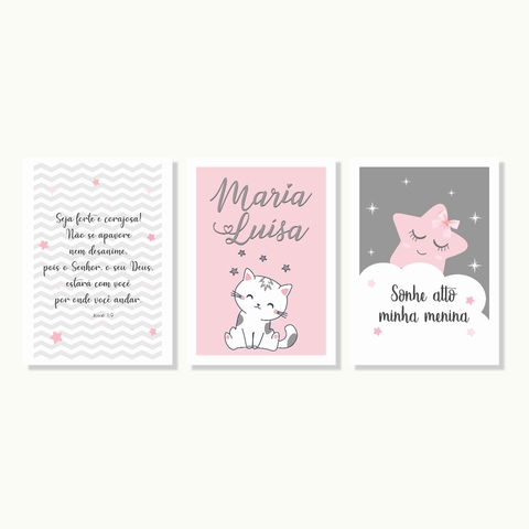 Kit Quadros Menina Estrelinha