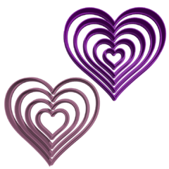 Cortante Corazones Set
