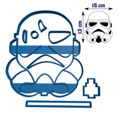 Cortante Stormtrooper Torta