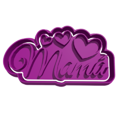 Cortante mamá corazones