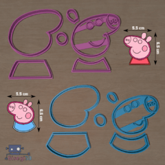 Cortante Peppa Pig Cupcake Kit