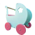 Carrito de paseo para muñecos - comprar online