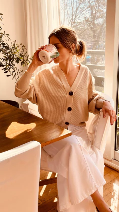 Cardigan diagonal en internet