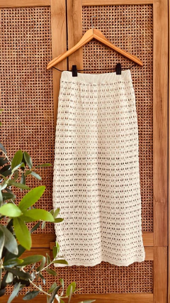 Pollera tejida larga en internet