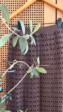 Pollera tejida larga - tienda online