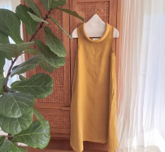 Vestido cuello buche