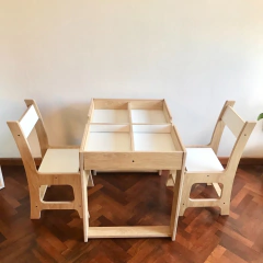 MESA MULTIFUNCIONAL + 2 SILLAS - UCHA kids