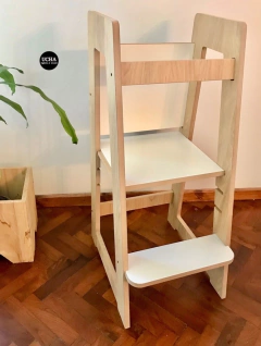 TORRE APRENDIZAJE REGULABLE PIZARRON SIMIL MADERA - tienda online