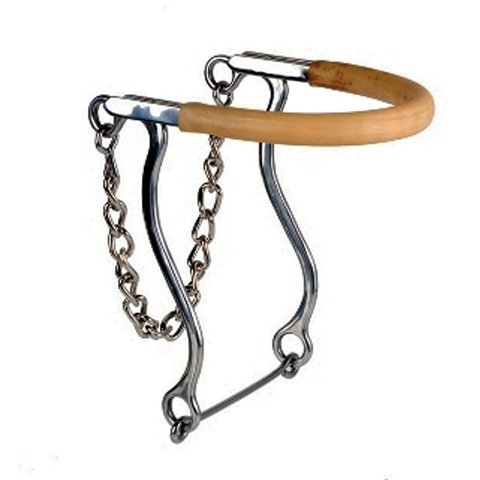 bridao, hackmore de inox longo, freio, embocadura para cavalo