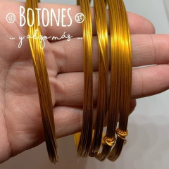 ALAMBRE DE ALUMINIO NARANJA - 1MM X 5 METROS (COD:070)