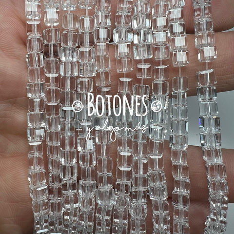 CRISTALITOS - 4MM- PAQUETE X 10 TIRAS (COD: 2942) CUBO
