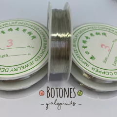 ALAMBRE DE COBRE PLATEADO - 0.3MM X 8 METROS (COD:365) - comprar online