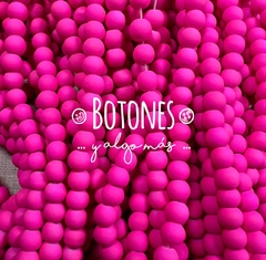 PERLAS DE VIDRIO ENGOMADAS 4MM (COD: 2515) FUCSIA