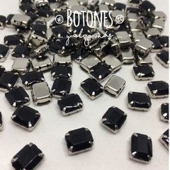 GEMA OCTAGON MINI NEGRO ENGARZADA - 10 X 8MM (COD:894) - comprar online