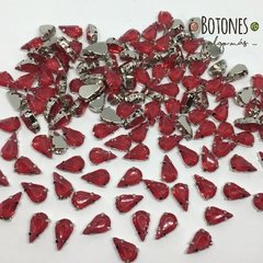 GOTA MEDIA- GEMA RESINA ENGARZADA ROSA - 8 X 13MM (COD:961) RS OPL - comprar online