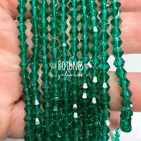 CRISTALITOS - 4x3.5MM- PAQUETE X 10 TIRAS (COD: 2165) BICONO - ROMBO - comprar online