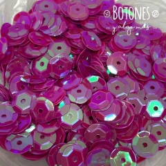 LENTEJUELA TORNASOL - FUCSIA 8MM - (COD:1179)