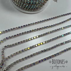 CINTA DE STRASS CRISTAL AB SS10 (COD: 2636) CONTINUO - comprar online