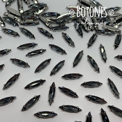 NAVETTE - GEMA GRIS ENGARZADA- 4 X 15MM (COD: 1225) NLT - comprar online
