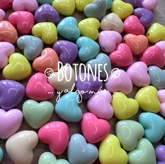 CUENTAS INFANTILES CORAZON - 20X22 MM (COD: 2329)