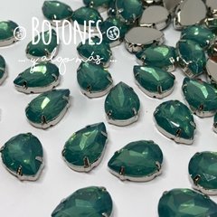 GOTA GRANDE XXL - GEMA OPAL VERDE ENGARZADA - 13X18MM (COD:305) OPL - comprar online