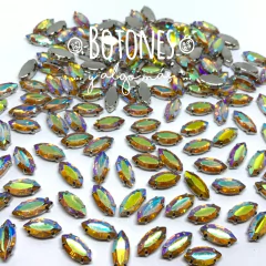 NAVETTE-GEMA AMARILLO RESINA TORNASOL AB ENGARZADA- 7 X15MM- (COD:521) RS AB - comprar online