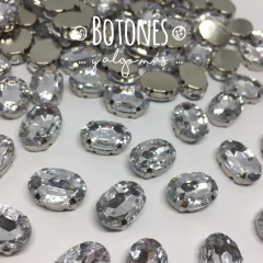 GEMA OVAL CRISTAL ENGARZADA - 10 X 14MM (COD:926) - comprar online