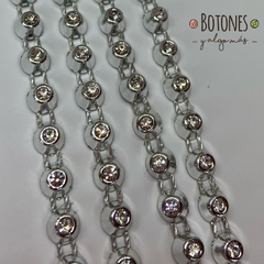 GALON ABS CONO CON STRASS - 6MM- (COD: 1247)
