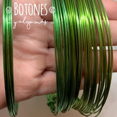 ALAMBRE DE ALUMINIO VERDE - 1MM X 5 METROS (COD:063)