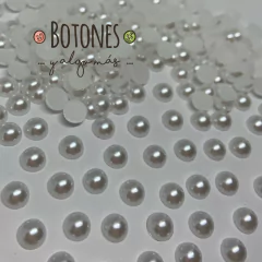 MEDIA PERLA - BLANCO- 6MM (COD:371) - comprar online