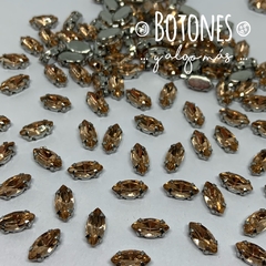 NAVETTE MINI-GEMA ROSALINE ENGARZADA- 5X10MM- (COD:1238) NLT - comprar online
