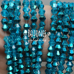 CRISTAL DE ROCA - 4x3.5MM- (COD: 2893) BICONO - ROMBO