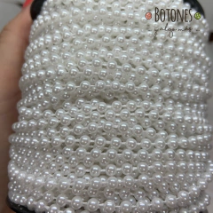 PERLA INYECTADA BLANCA - 4MM- (COD: 1267) - comprar online