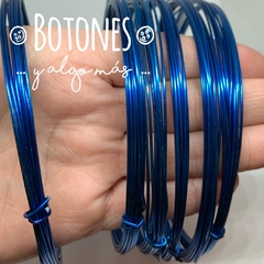 ALAMBRE DE ALUMINIO AZUL - 1MM X 5 METROS (COD:066)