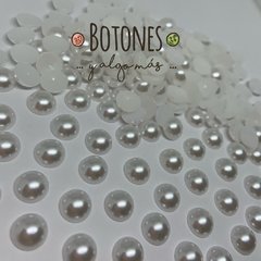 MEDIA PERLA - BLANCO- 10MM (COD:373) - comprar online