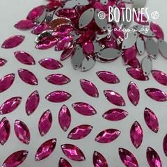 GEMA NAVETTE- FUCSIA - 7X15MM (COD: 1280) NLT - Botones y algo mas
