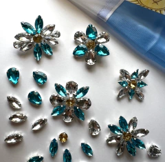 KIT PARA ARMAR ESCARAPELAS (COD: 1980 A) CELESTE INTENSO - comprar online