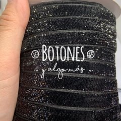 CINTA CON BRILLOS NEGRO - 10MM- (COD: 480) - comprar online