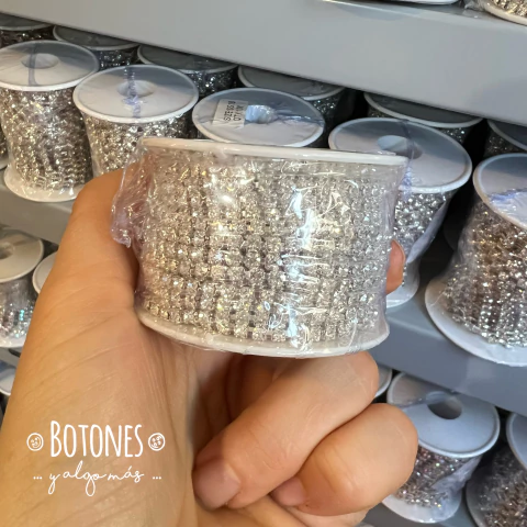CINTA DE STRASS CRISTAL SS10 CONTINUO - 10 YARDAS (COD: 2635) - comprar online