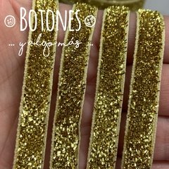 CINTA CON BRILLOS DORADOS - 10MM- (COD: 479)