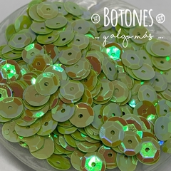 LENTEJUELA TORNASOL - VERDE 8MM - (COD:1166)