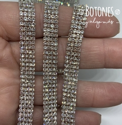 CINTA DE STRASS CRISTAL - 4X2MM (COD:1065)
