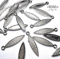 DIJE HOJA 24X5MM - (COD: 1110) - comprar online