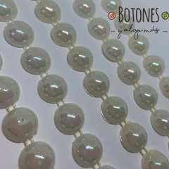 MEDIA PERLA BLANCO TORNASOL - 12MM- (COD: 1244)