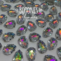 GOTA GRANDE XXL - GEMA RESINA CRISTAL TORNASOL AB ENGARZADA -13x18mm (COD:548) RSN AB - comprar online