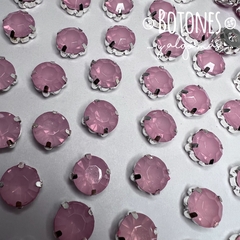 REDONDA 10MM- GEMA ENGARZADA ROSA (COD: 2178)