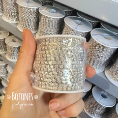 CINTA DE STRASS CRISTAL SS16 CONTINUO - 10 YARDAS (COD: 1420) - comprar online