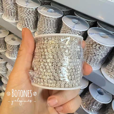 CINTA DE STRASS CRISTAL SS16 CONTINUO - 10 YARDAS (COD: 1420) - comprar online